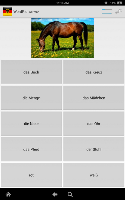Aplicativo para aprender alemão - WordPic