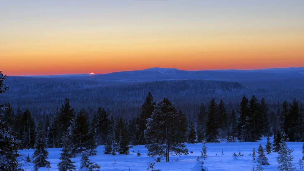 Inverno na Lapônia Finlandesa