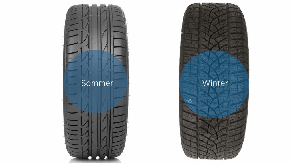 pneus do carro: a troca entre pneus de verão e inverno é obrigatória por lei na Alemanha