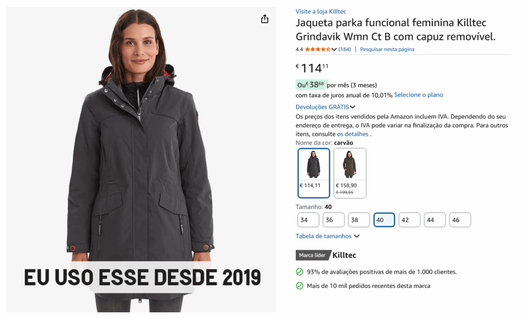 Casaco de inverno na Alemanha