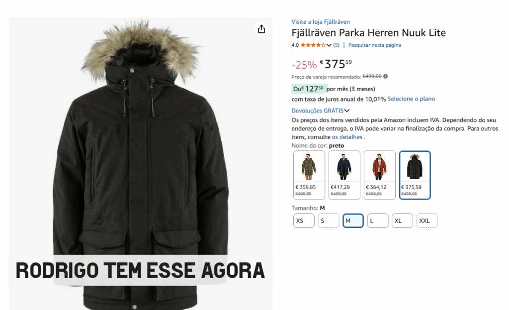 Melhor casaco para o inverno da Alemanha